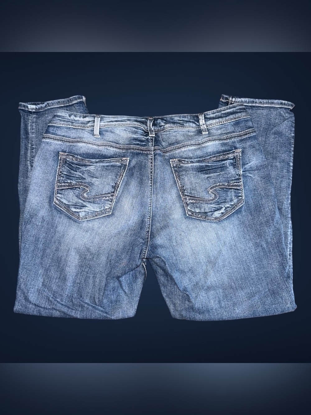 Silver Jeans Co. Casual Light Wash SAM Slim Straight Stretch Denim Jeans W16/L27